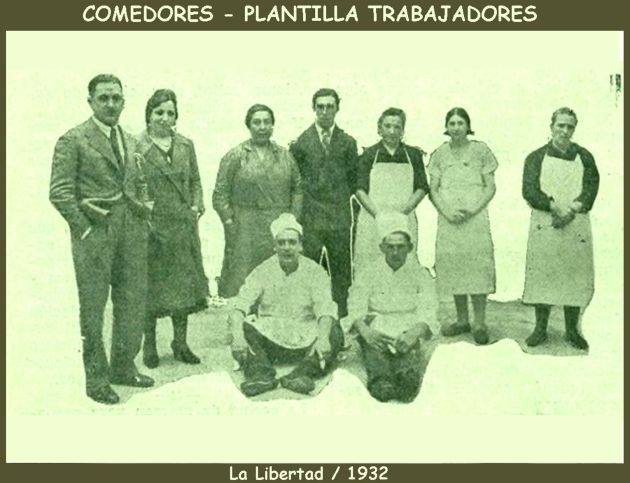 Plantilla de los comedores Plantilla de los comedores