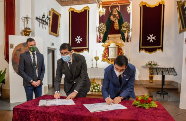 Acto de la firma entre la Diputación y el Ayuntamiento de Almagro Acto de la firma entre la Diputación y el Ayuntamiento de Almagro