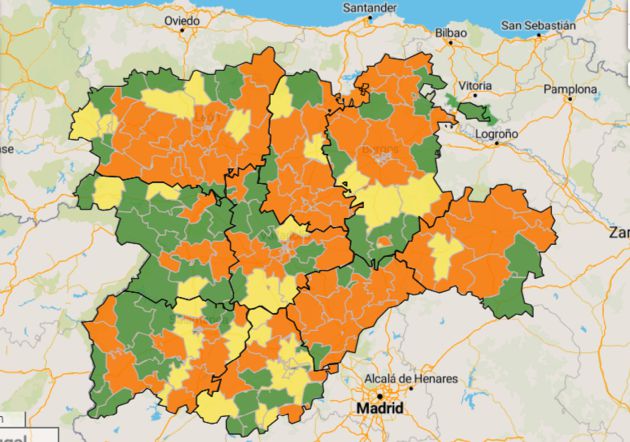 El mapa refleja una buena situación en la Ribera El mapa refleja una buena situación en la Ribera