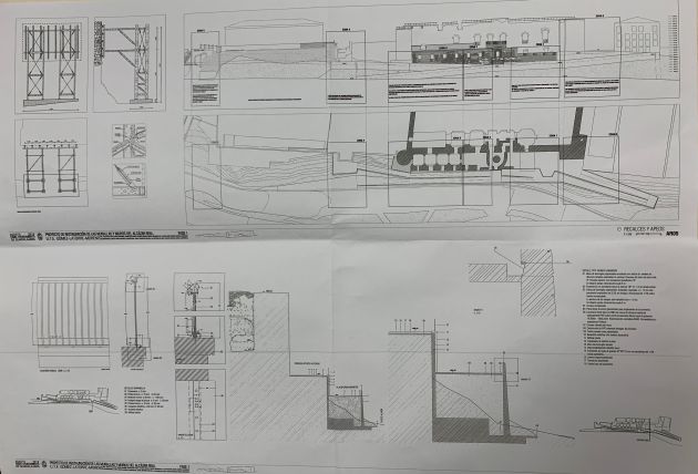 Plano actuación obras Alcázar Real Plano actuación obras Alcázar Real