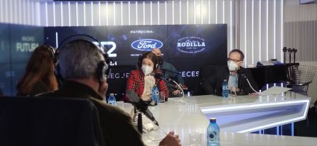 La consejera Marta Rivera y el representante del mundo del teatro, Jesús Cimarro. La consejera Marta Rivera y el representante del mundo del teatro, Jesús Cimarro.