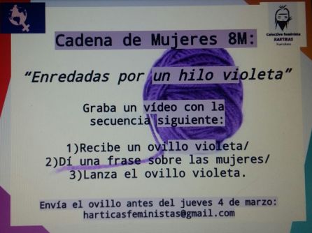 "Enredadas por un hilo violeta" "Enredadas por un hilo violeta"