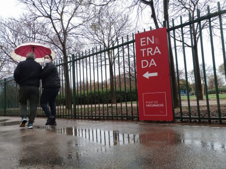 Señalización del punto de vacunación. Señalización del punto de vacunación.
