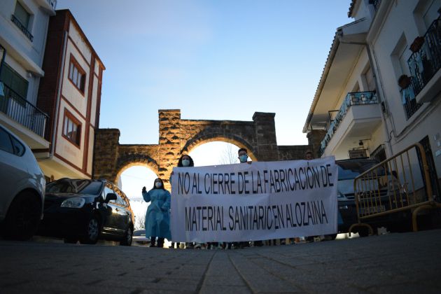 Los vecinos de Alozaina piden volver a trabajar Los vecinos de Alozaina piden volver a trabajar