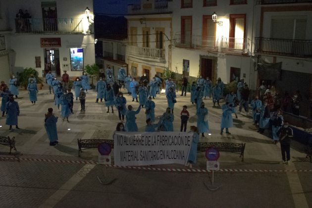 Los vecinos en la concentración final del municipio Los vecinos en la concentración final del municipio