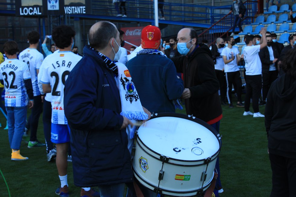 El Talavera en 1ª RFEF: así se ha vivido la celebración en el Prado El Talavera en 1ª RFEF: así se ha vivido la celebración en el Prado