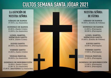 Cartel anunciador de los Cultos de la Semana Santa de Jódar 2.021 Cartel anunciador de los Cultos de la Semana Santa de Jódar 2.021