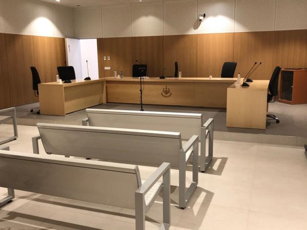 Sala de vistas de los nuevos juzgados Sala de vistas de los nuevos juzgados