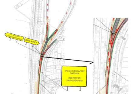 Esquema de obras en la Salida 22 de la A2 Esquema de obras en la Salida 22 de la A2