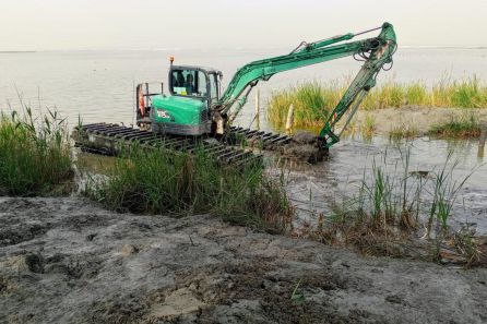 Los servicios municipales han dragado esta semana una zona de la Gola de Pujol. Los servicios municipales han dragado esta semana una zona de la Gola de Pujol.