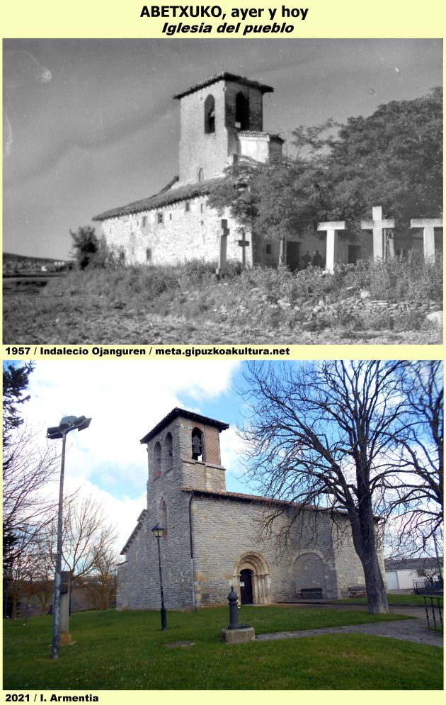 Iglesia de Abetxuko en 1957 Iglesia de Abetxuko en 1957