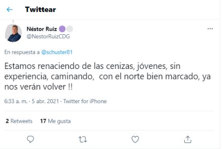 Mensaje de Néstor Ruiz Mensaje de Néstor Ruiz