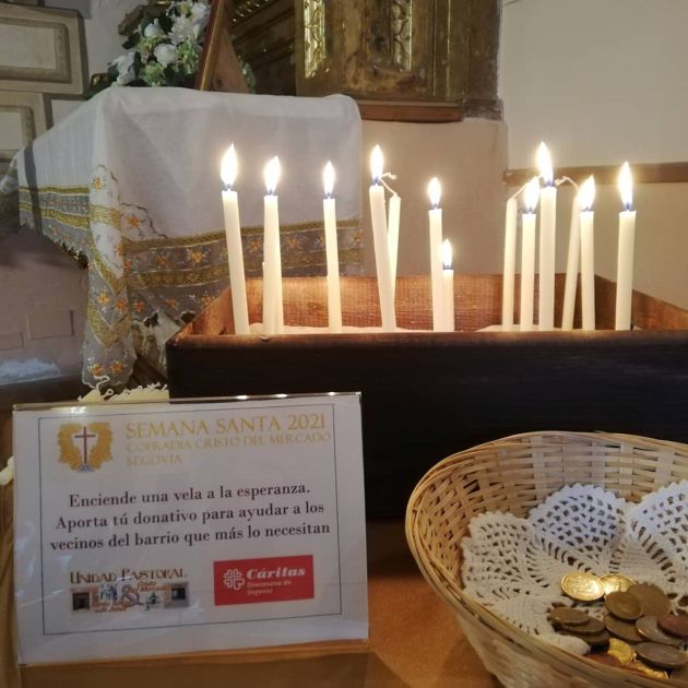 segovia: El Cristo del Mercado recauda más de 800 euros para Cáritas segovia: El Cristo del Mercado recauda más de 800 euros para Cáritas
