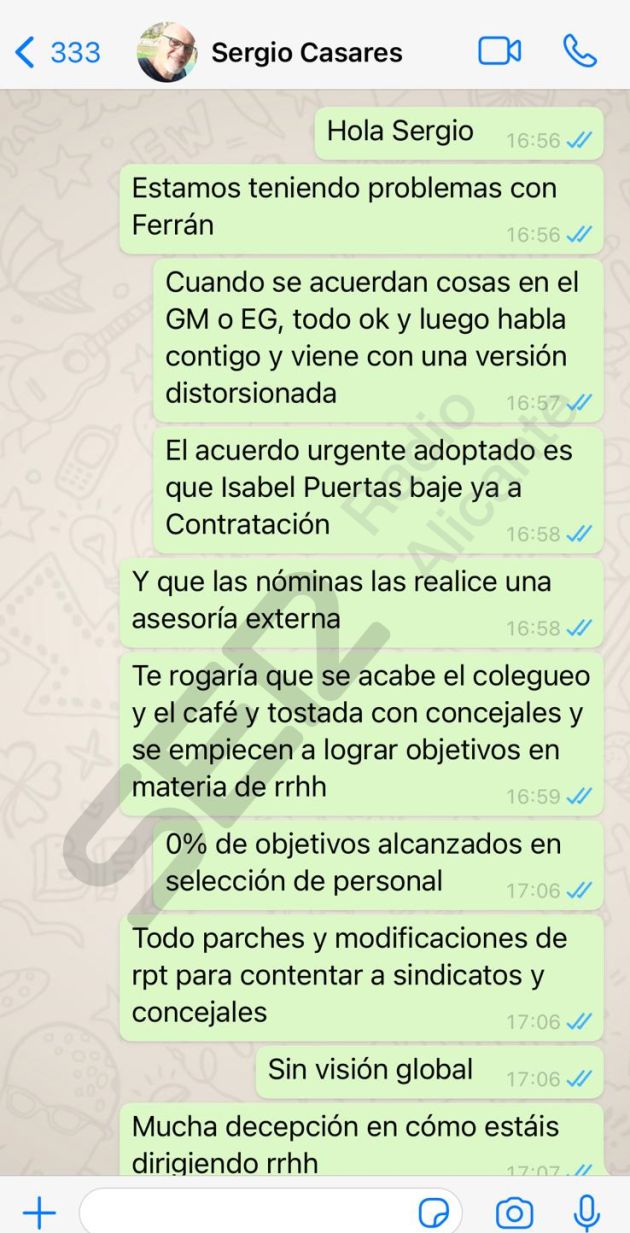 Conversación entre Lorenzo y Sergio Casares, Coordinador Jefe de Recursos Humanos Conversación entre Lorenzo y Sergio Casares, Coordinador Jefe de Recursos Humanos