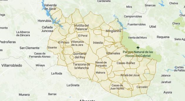 Comarca de la Manchuela entre las provincias de Cuenca y Albacete. Comarca de la Manchuela entre las provincias de Cuenca y Albacete.
