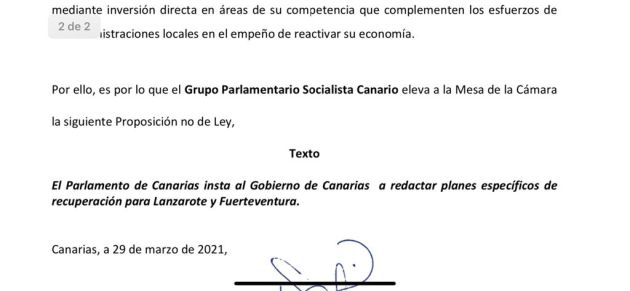 Texto inicial de la PNL defendida por María Dolores Corujo. Texto inicial de la PNL defendida por María Dolores Corujo.