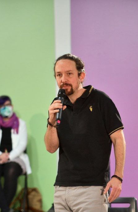 El candidato de Unidas Podemos a las elecciones madrileñas, Pablo Iglesias, interviene en un acto sobre políticas de vivienda. El candidato de Unidas Podemos a las elecciones madrileñas, Pablo Iglesias, interviene en un acto sobre políticas de vivienda.