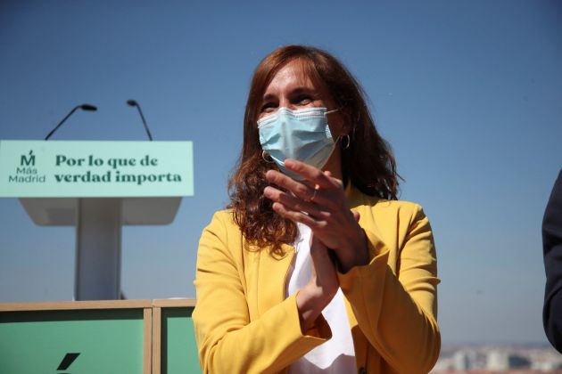 La candidata de Más Madrid a la Comunidad, Mónica García, celebra un acto apertura de campaña en el barrio de Vallecas este domingo. La candidata de Más Madrid a la Comunidad, Mónica García, celebra un acto apertura de campaña en el barrio de Vallecas este domingo.
