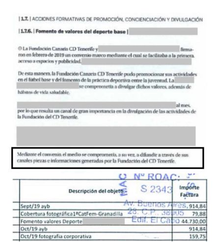 Documento que acredita que, en acuerdo alcanzado con la Fundación, un medio de comunicación se compromete a difundir piezas e informaciones generadas por la propia entidad blanquiazul. Documento que acredita que, en acuerdo alcanzado con la Fundación, un medio de comunicación se compromete a difundir piezas e informaciones generadas por la propia entidad blanquiazul.