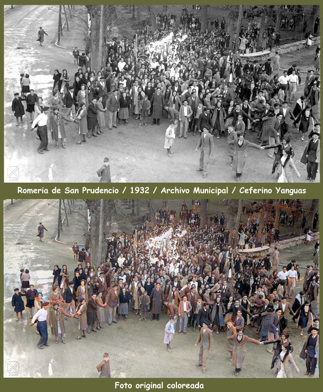 La romería de San Prudencio en 1932 La romería de San Prudencio en 1932