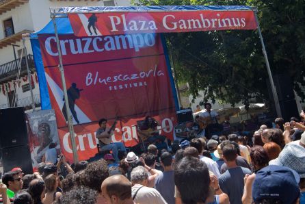 El gran ambiente en la Plaza de Santa María El gran ambiente en la Plaza de Santa María