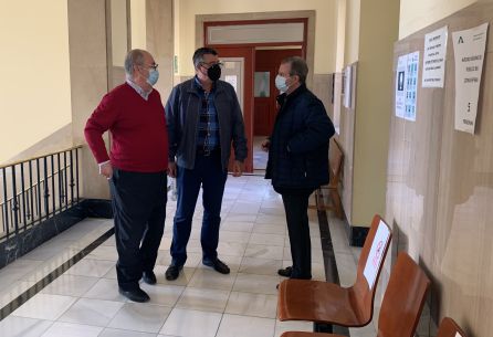 De izquierda a derecha, los acusados José Merino y los exconcejales Manuel del Moral y Miguel Ángel García Anguita. De izquierda a derecha, los acusados José Merino y los exconcejales Manuel del Moral y Miguel Ángel García Anguita.