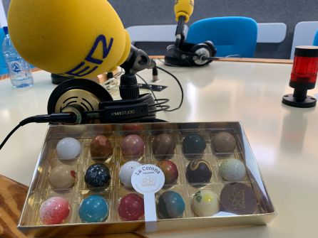 Muestra de los chocolates de la Bombonería La Corona. Muestra de los chocolates de la Bombonería La Corona.