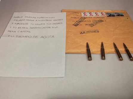 La amenaza que recibió Pablo Iglesias La amenaza que recibió Pablo Iglesias