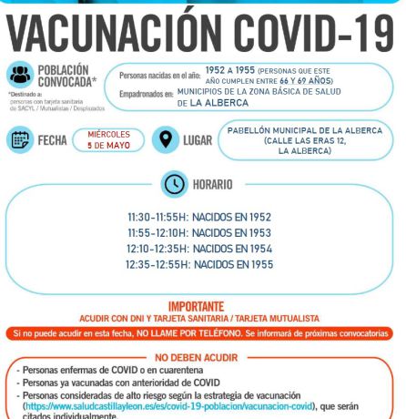Detalles del proceso de vacunación en La Alberca Detalles del proceso de vacunación en La Alberca