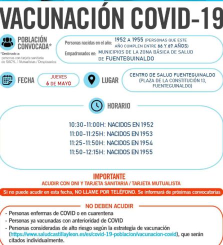 Detalles del proceso de vacunación en Fuenteguinaldo. Detalles del proceso de vacunación en Fuenteguinaldo.