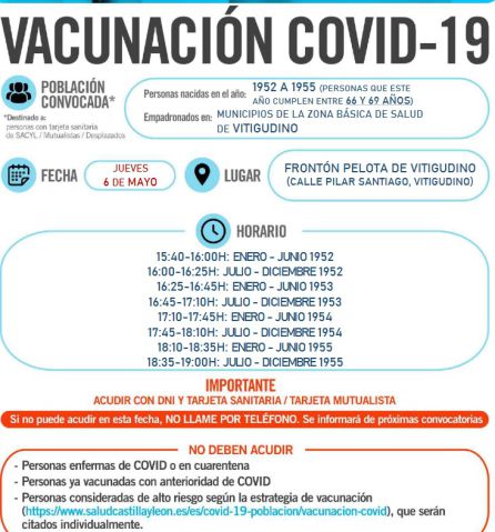 Detalles del proceso de vacunación en Vitigudino. Detalles del proceso de vacunación en Vitigudino.