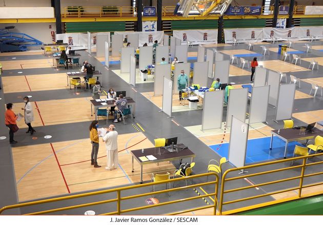 Vacunación en el Polideportivo San José Vacunación en el Polideportivo San José