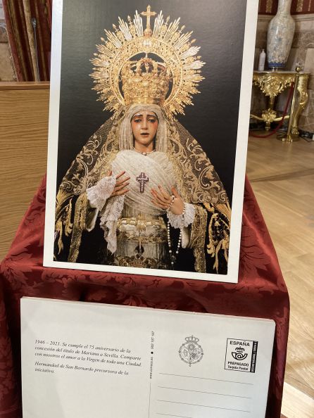 Postal del 75º aniversario del Sevilla Mariana Postal del 75º aniversario del Sevilla Mariana