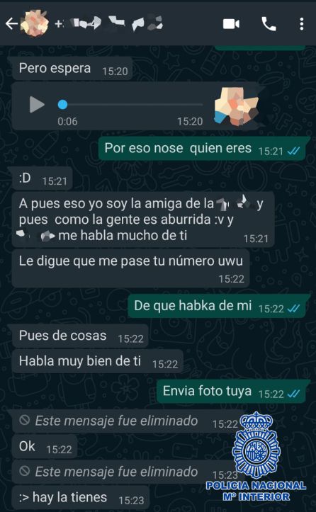 Conversaciones captadas por la Policía Conversaciones captadas por la Policía