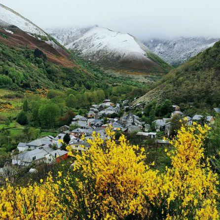 La nieve en las montañas de los Ancares leoneses La nieve en las montañas de los Ancares leoneses