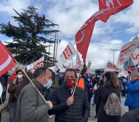 Responsables de UGT en la concentración Responsables de UGT en la concentración