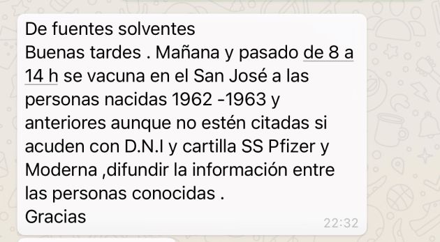 Mensaje en Whatsapp Mensaje en Whatsapp