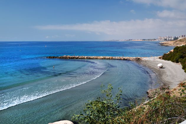 Playa de Cabo Roig, en Orihuela Playa de Cabo Roig, en Orihuela