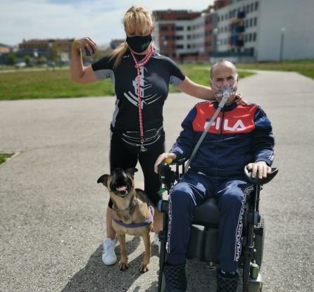 Susana y Marce, de paseo con Maya Susana y Marce, de paseo con Maya
