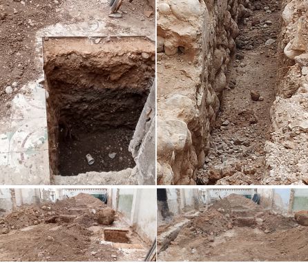 Restos arqueológicos encontrados en una obra privada en Gandia Restos arqueológicos encontrados en una obra privada en Gandia