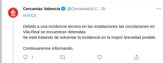 Comunicado en Twitter Comunicado en Twitter