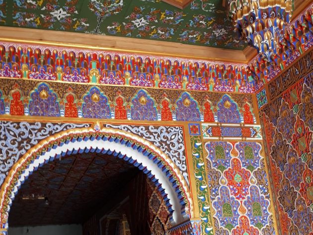 Imagen del estado actual de la réplica de la Alhambra Imagen del estado actual de la réplica de la Alhambra