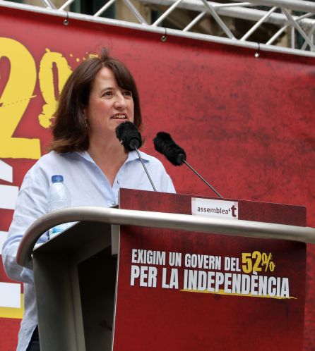 La presidenta de la ANC. Elisenda Paluzie, en el acto de hoy La presidenta de la ANC. Elisenda Paluzie, en el acto de hoy