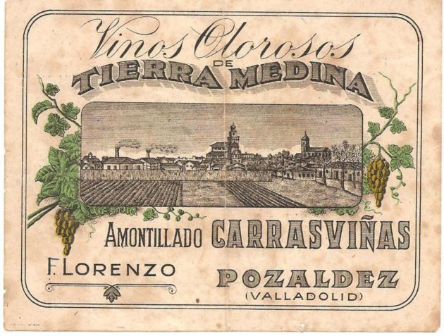 Etiqueta de vinos olorosos de Rueda Etiqueta de vinos olorosos de Rueda