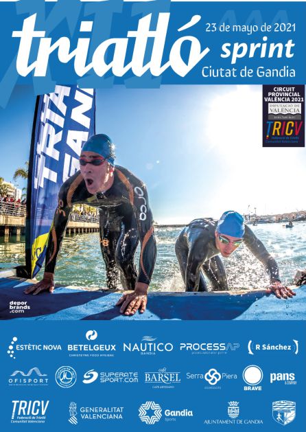 Cartel que anuncia la prueba Cartel que anuncia la prueba