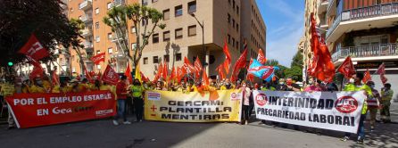 La protesta la han convocado CCOO y UGT La protesta la han convocado CCOO y UGT