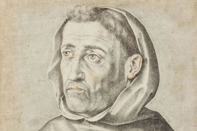 Detalle de un retrato de Fray Luis de León. Detalle de un retrato de Fray Luis de León.
