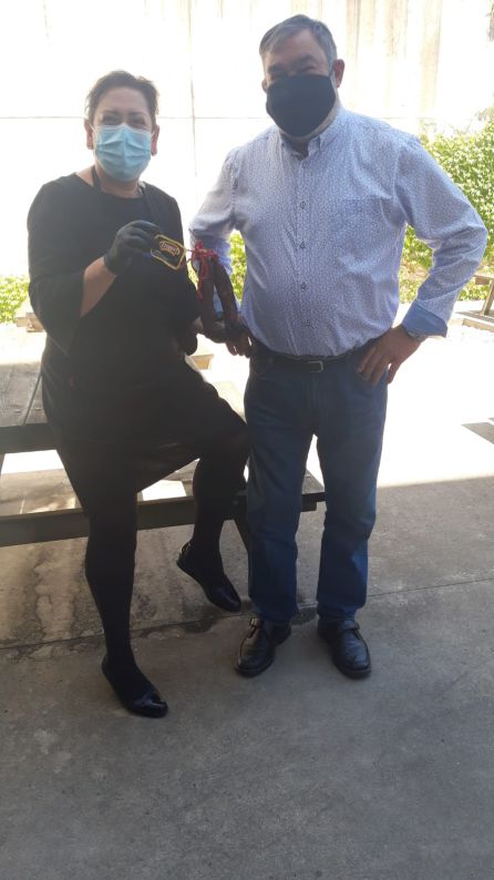Mireia Alonso con Luis González 'Berzosa' Mireia Alonso con Luis González 'Berzosa'