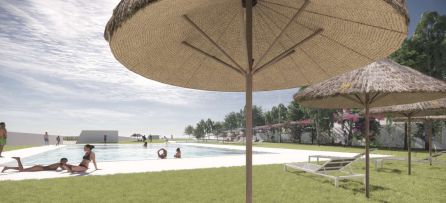 Infografía que muestra cómo será la piscina de verano Infografía que muestra cómo será la piscina de verano