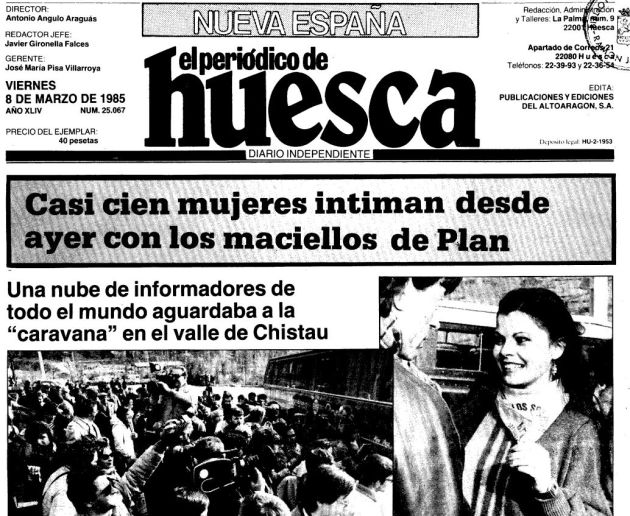 Portada del 8 de marzo de 1985 Portada del 8 de marzo de 1985